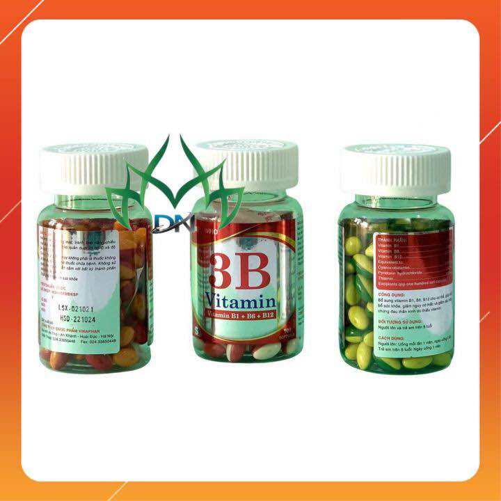 VITAMIN 3B - B1,B6,B12- Lọ 100 viên nang mềm Vinaphar