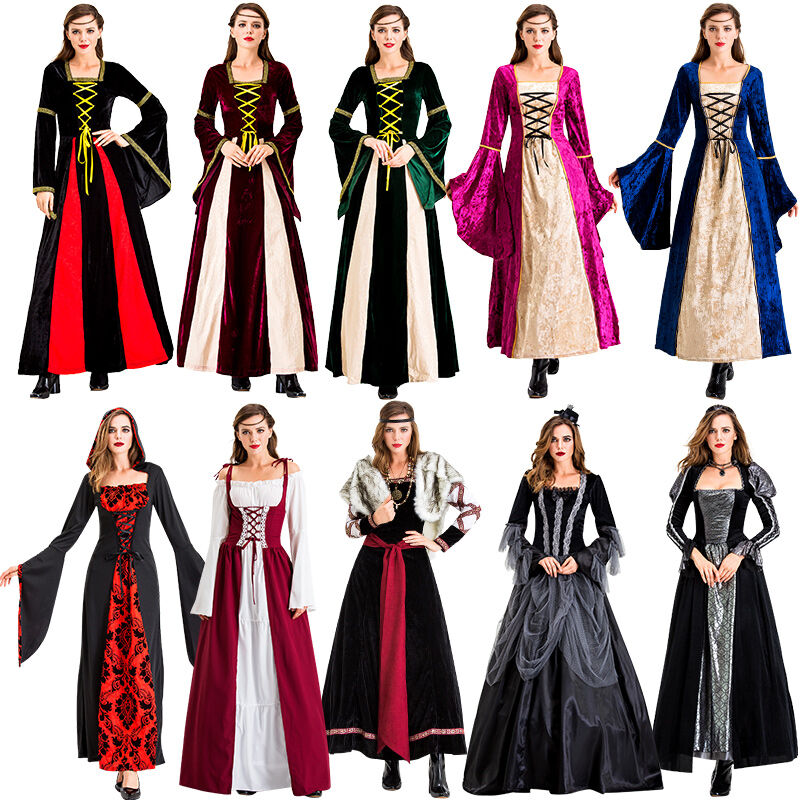Trang Phục Cung Đình Kiểu Châu Âu Váy Dài Cổ Điển Váy Liền Nữ Vương Công Chúa Quý Tộc Châu Âu Trang Phục Cos Người Lớn Nữ
