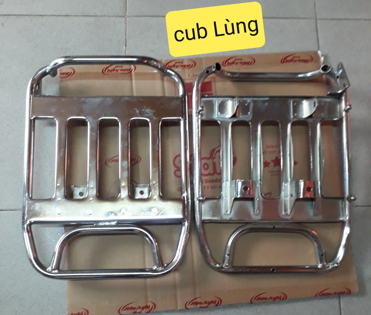 Baga sắt sau xe cub lùn