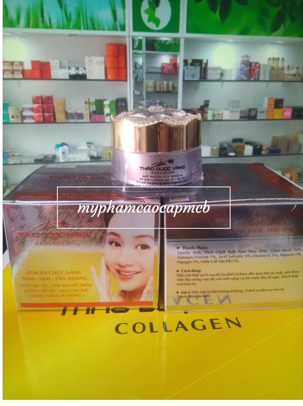 kem thảo dược vàng nám sạm da đa chức năng 15g