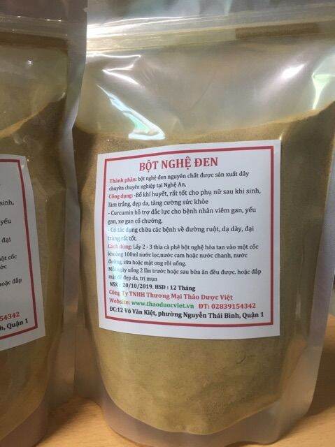 0,5kg bột nghệ đen nguyên chất