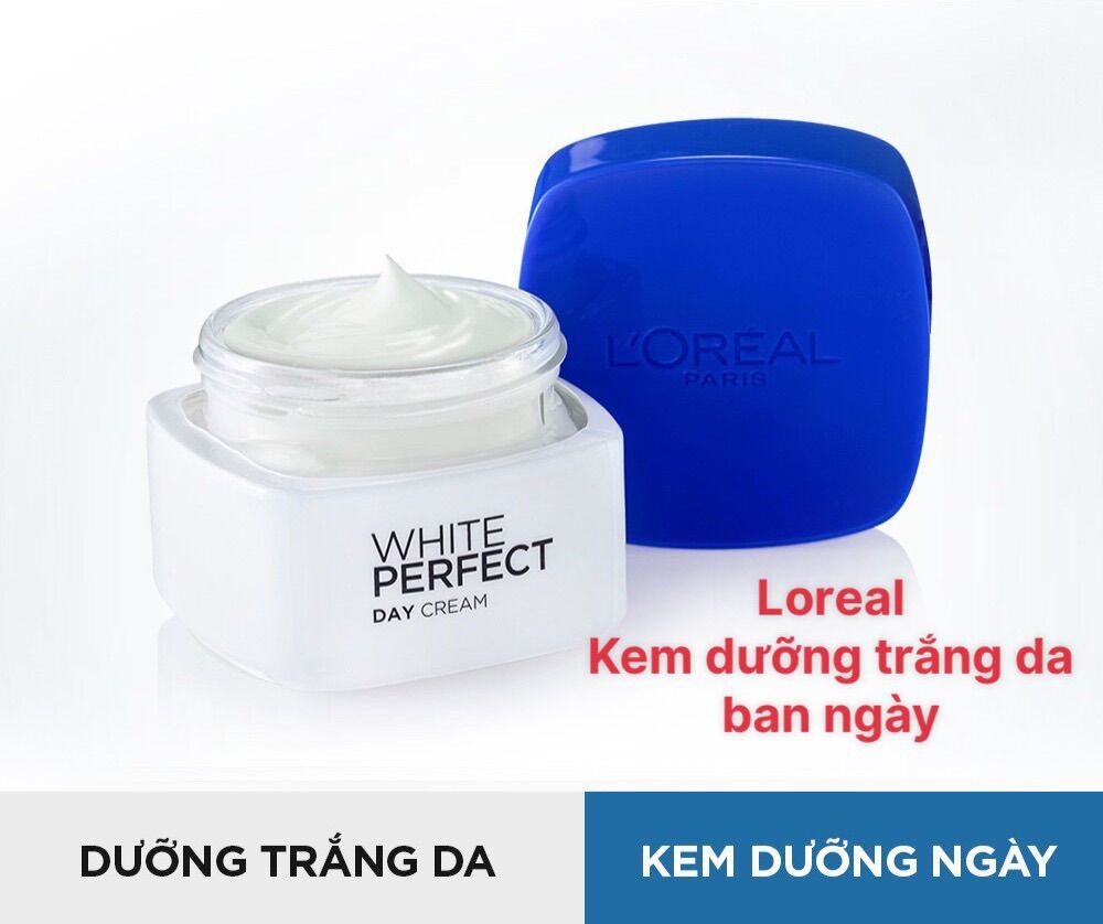 [HCM]Kem Dưỡng Da Ban Ngày 50ml Làm Trắng Mịn Và Giảm Thâm Nám Loreal Paris White Perfect SPF17/PA+++