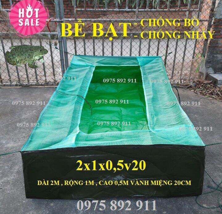 Bể bạt nuôi ốc ếch cá chống bò , chống nhảy
