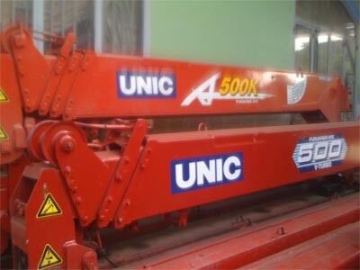 Tem dán xe cần cẩu unic 290, 330, 340, 360, 500, a340, a370