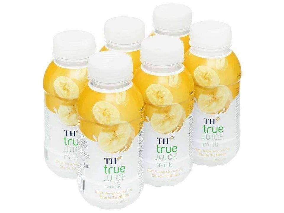 Sữa Trái cây TH true 2 vị Việt Quất/Chuối (12 chai 300ml)
