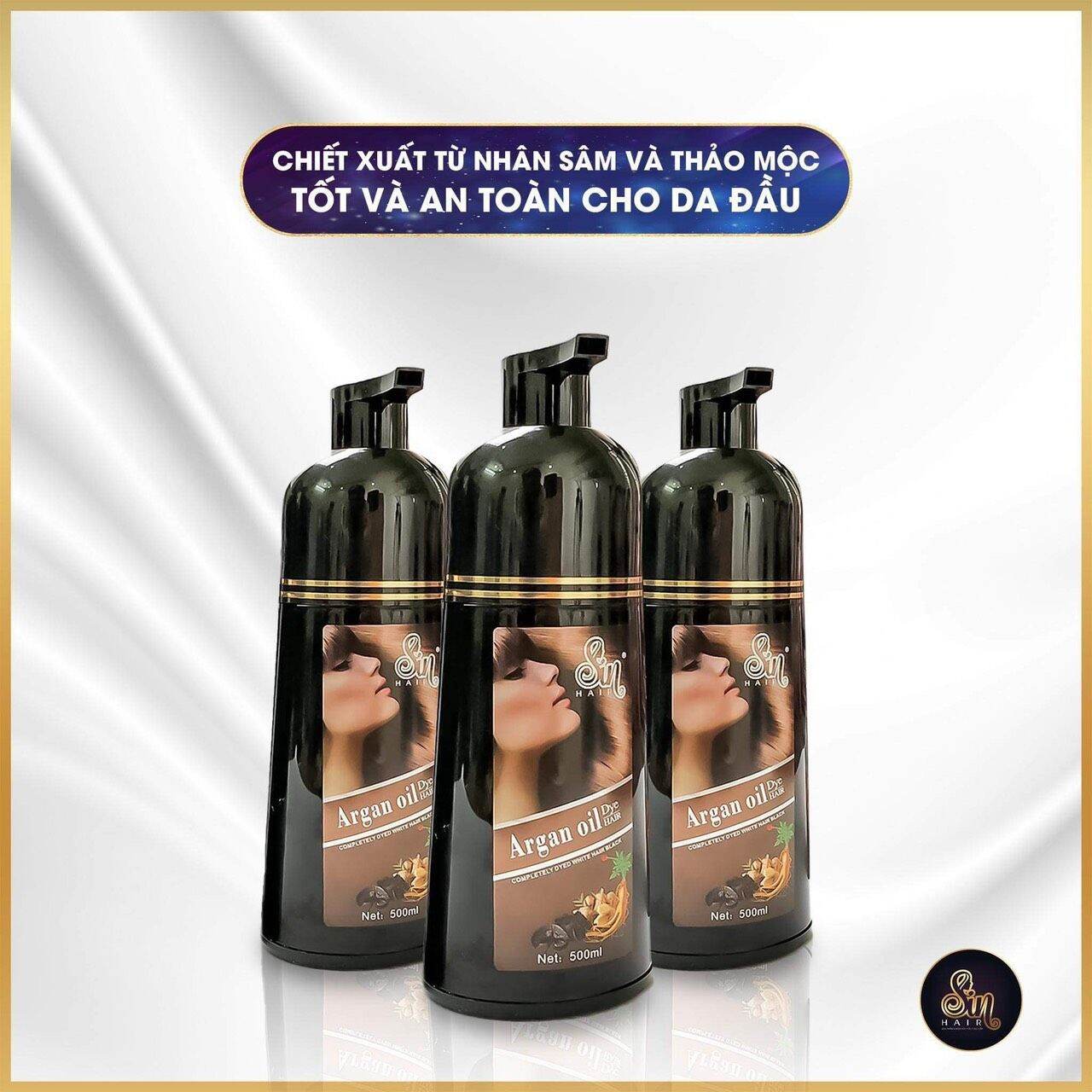 Dầu gội nhân sâm phủ bạc tóc SinHair