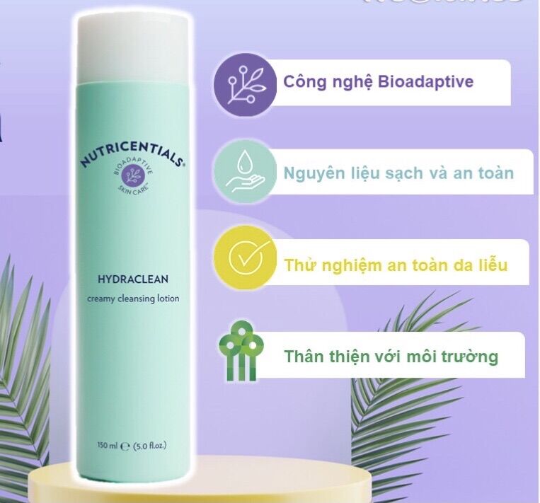 Sữa rửa mặt cho da thường da khô da nhạy cảm Nuskin HydraClean Creamy Cleansing Lotion 150ml