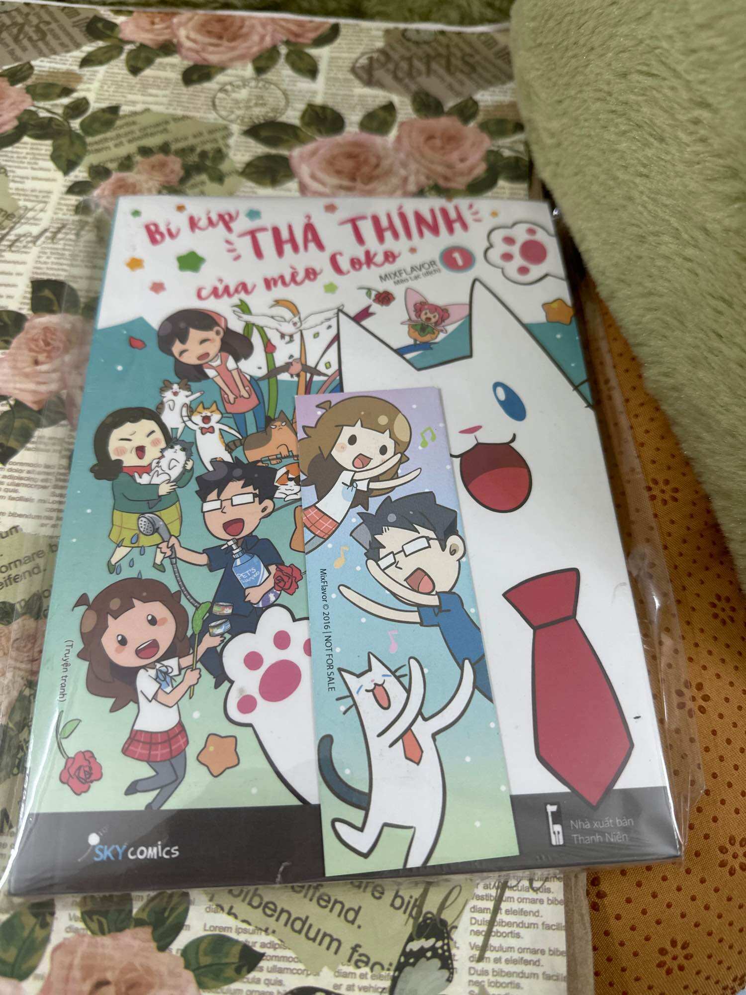 Bí kíp thả thính của mèo Coko tập 1 seal kèm bookmark+postcard
