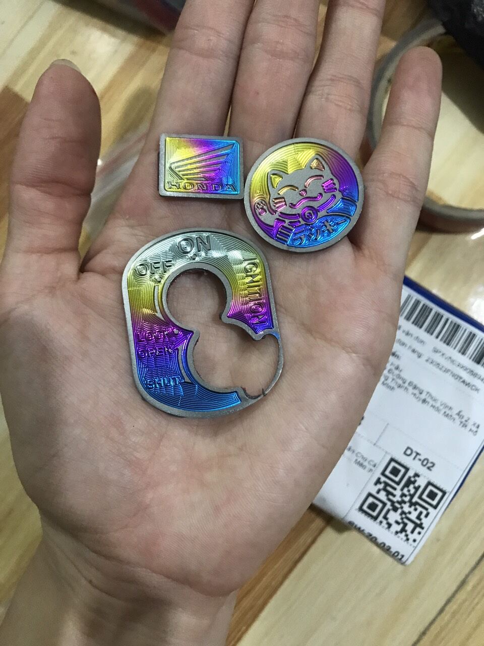 combo 3 món ổ khoá fuled và wave 110 tem titan