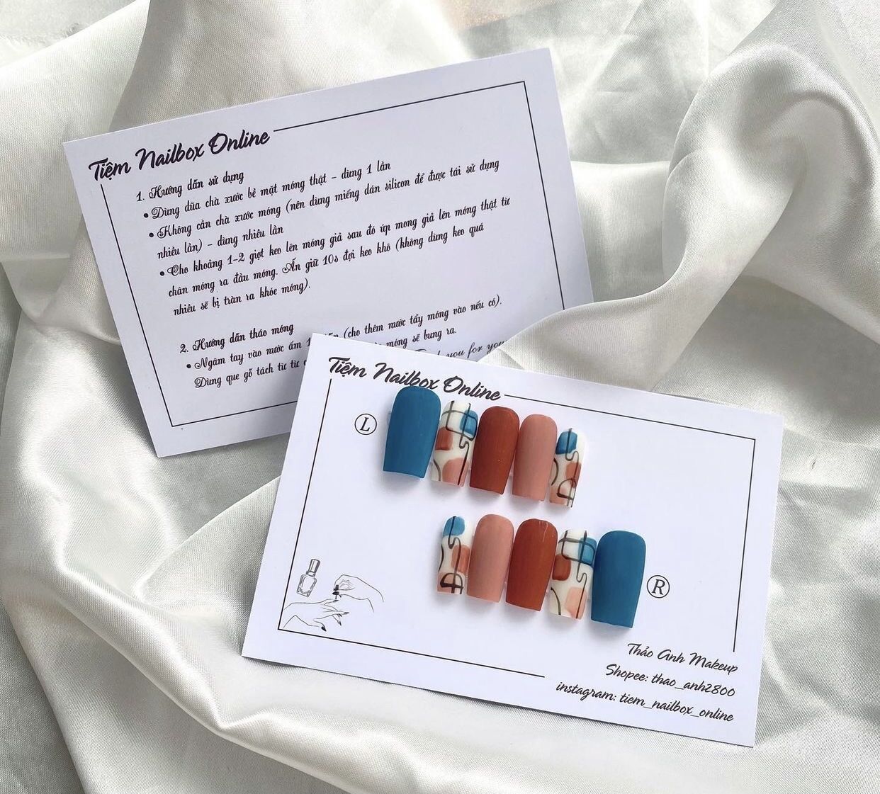 Nailbox móng úp mẫu Hàn quốc