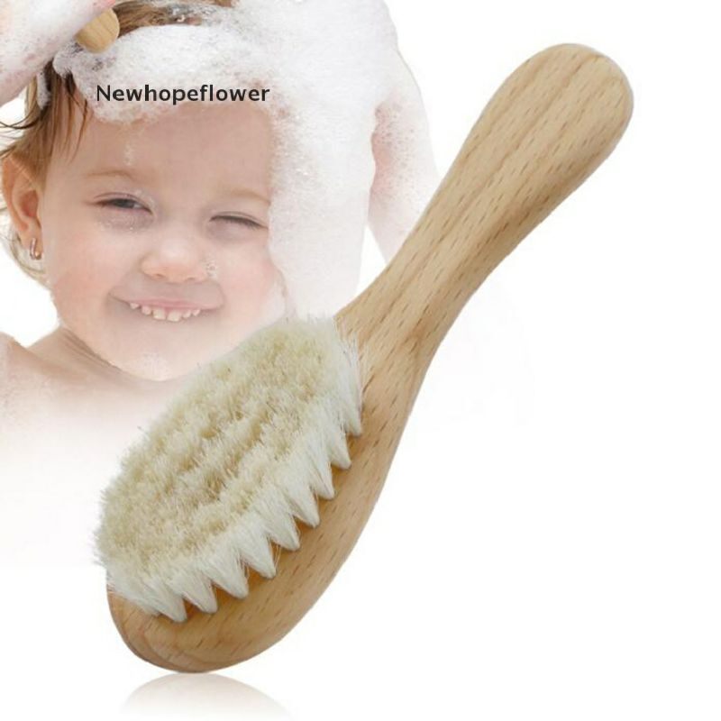 Chổi Phủi Tóc Cho Bé Lông Mềm Mịn, Cây Phủi Tóc Cán Gỗ Phủi Sạch Tóc.(Ảnh Thật)