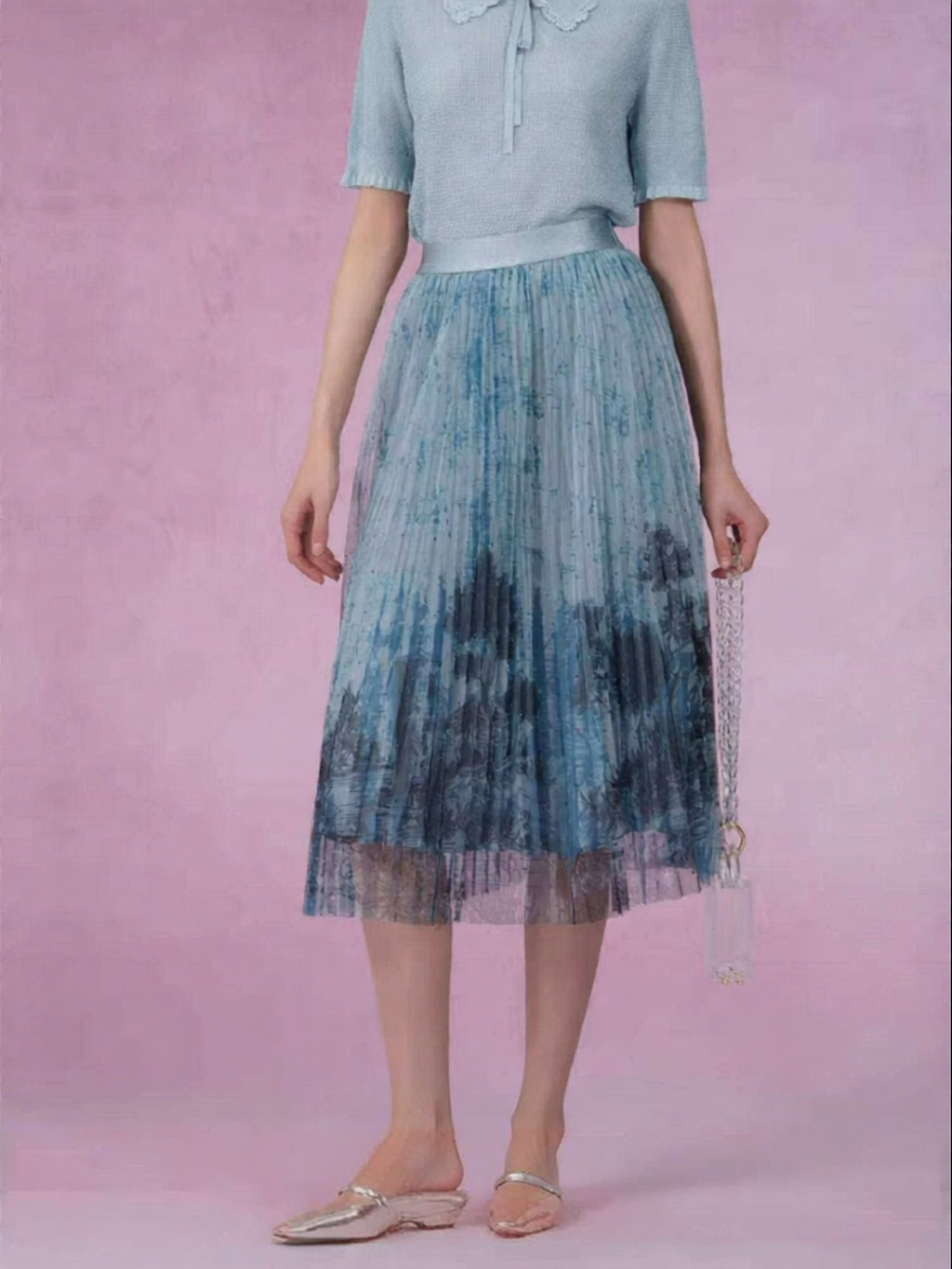 Gowani | Versatile A-Line Pleated Skirt Summer Giá 4,855,000 Đồng*Miễn phí vận chuyển