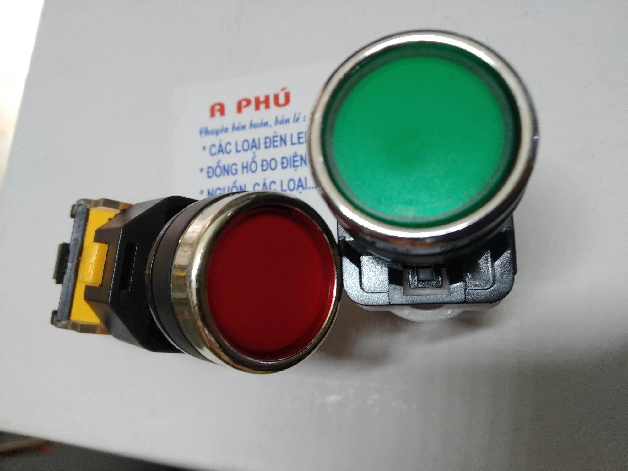 Công tắc và nút nhấn nhả phi 22mm la38/203