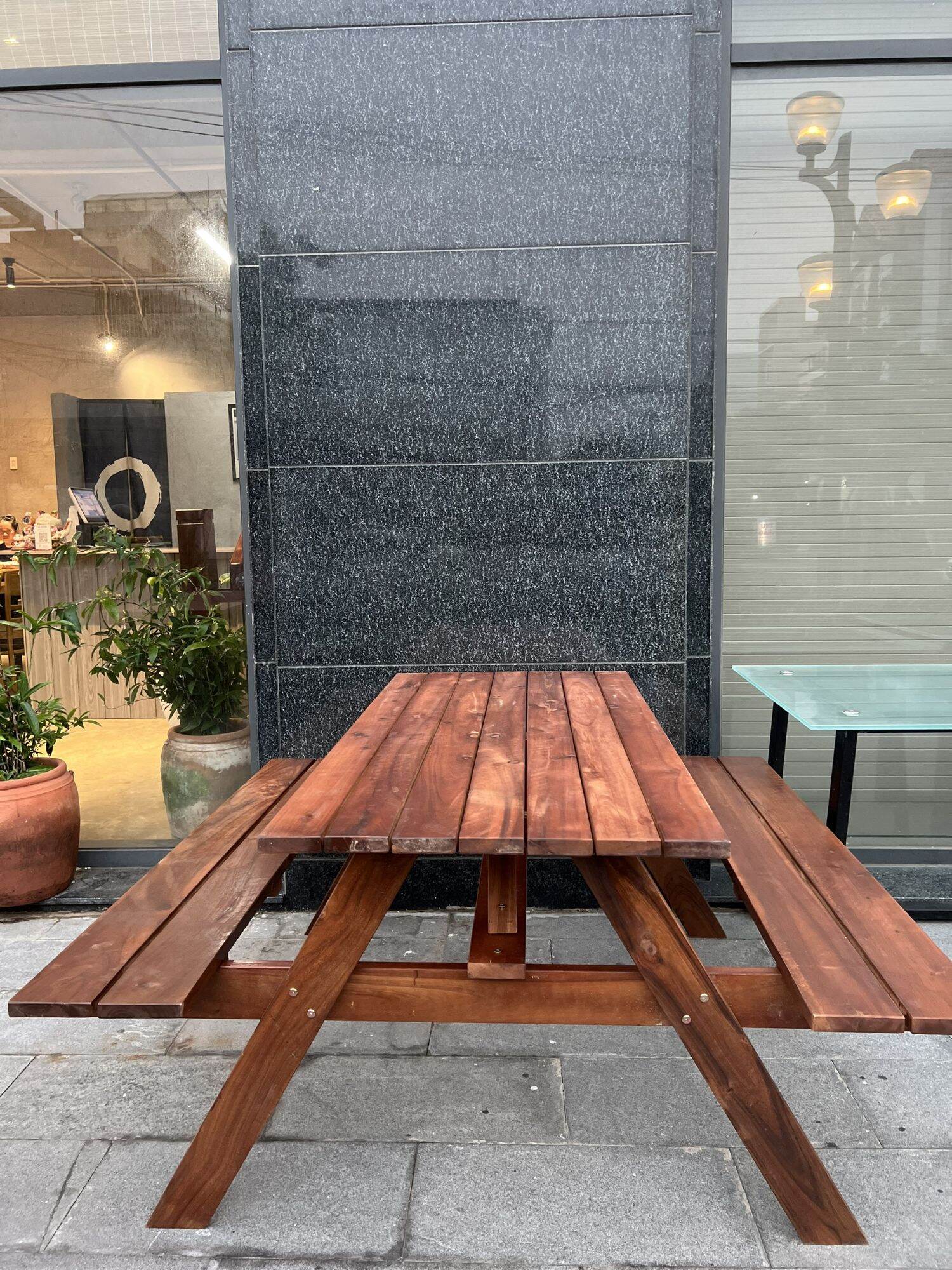 Ghế chữ A ngoài trời, ghế liền bàn (Nếu phí ship cao hãy nhắn tin cho shop)