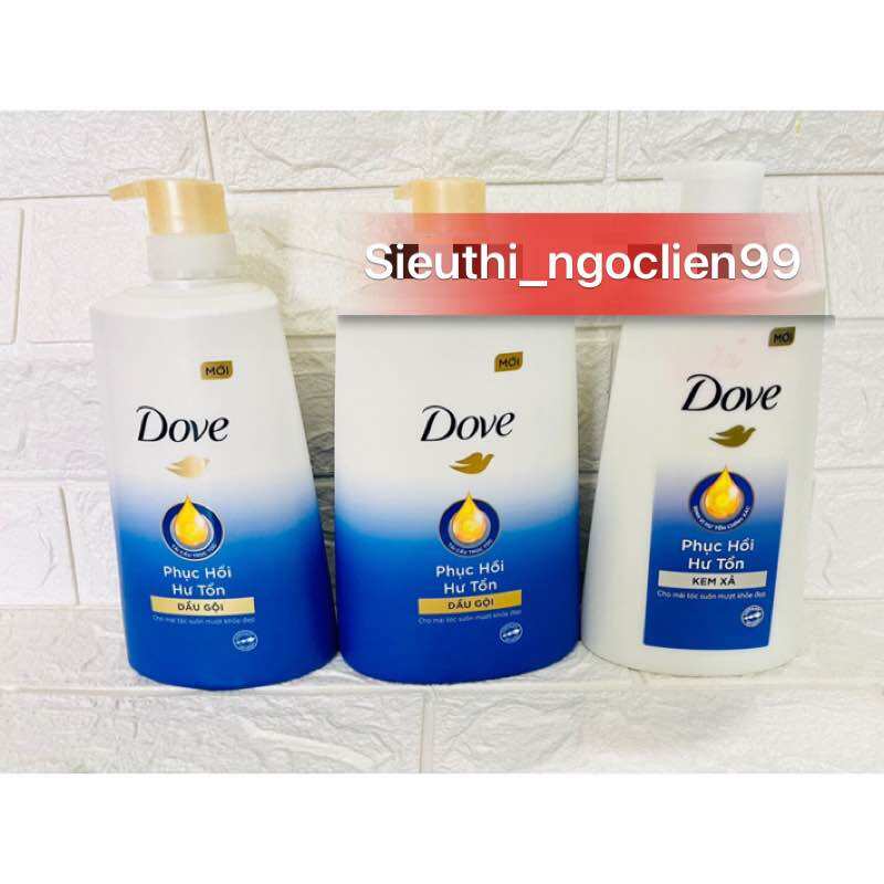 Dầu gội-xả dove 880g-640g-610g mới