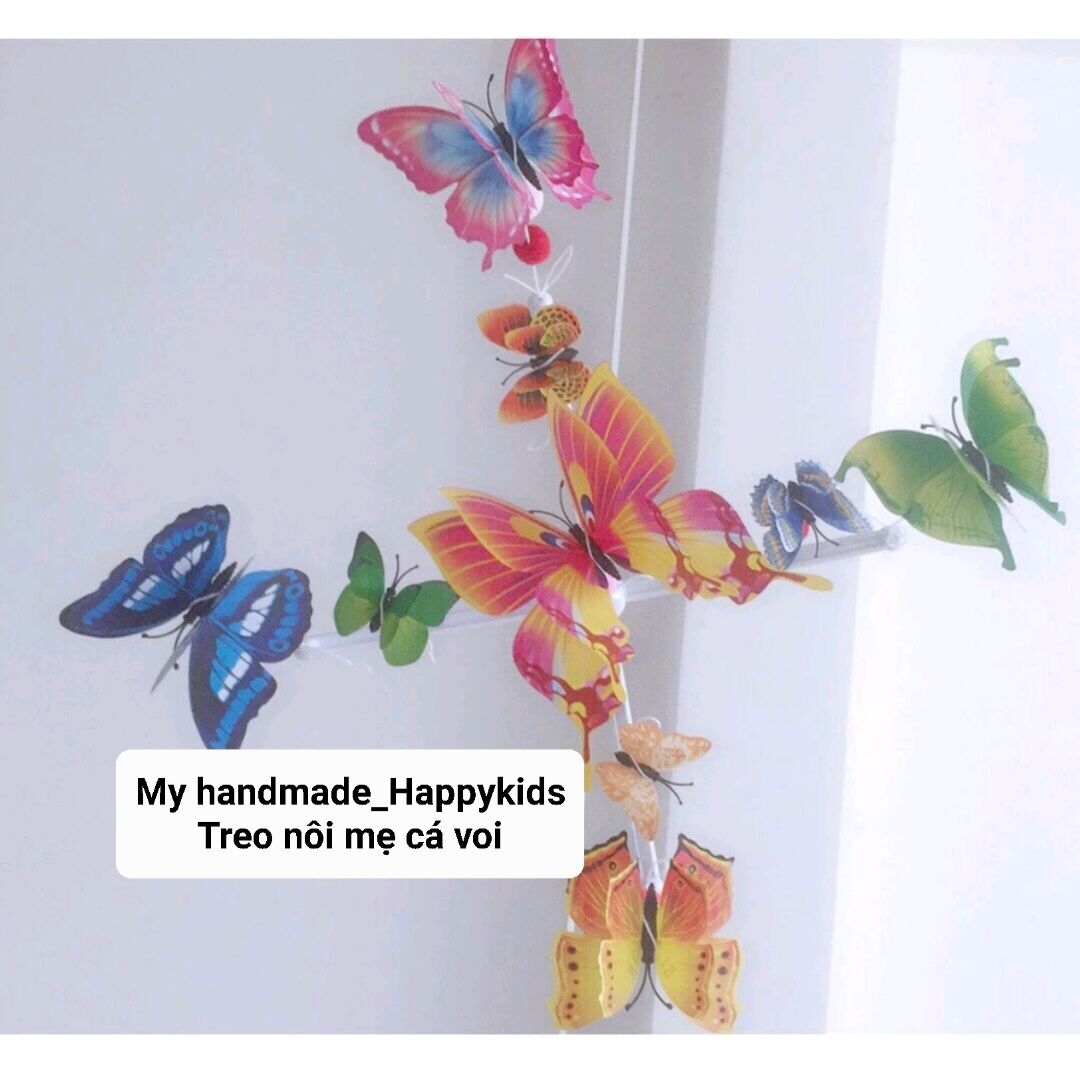 [HCM] XÃ HÀNG GIÁ SỈ ❤️ Treo nôi Bướm 3D kích thích thị giác cho trẻ từ 0-6 tháng tuổi Treo nôi Butterfly Montessori TẶNG THANH TREO X