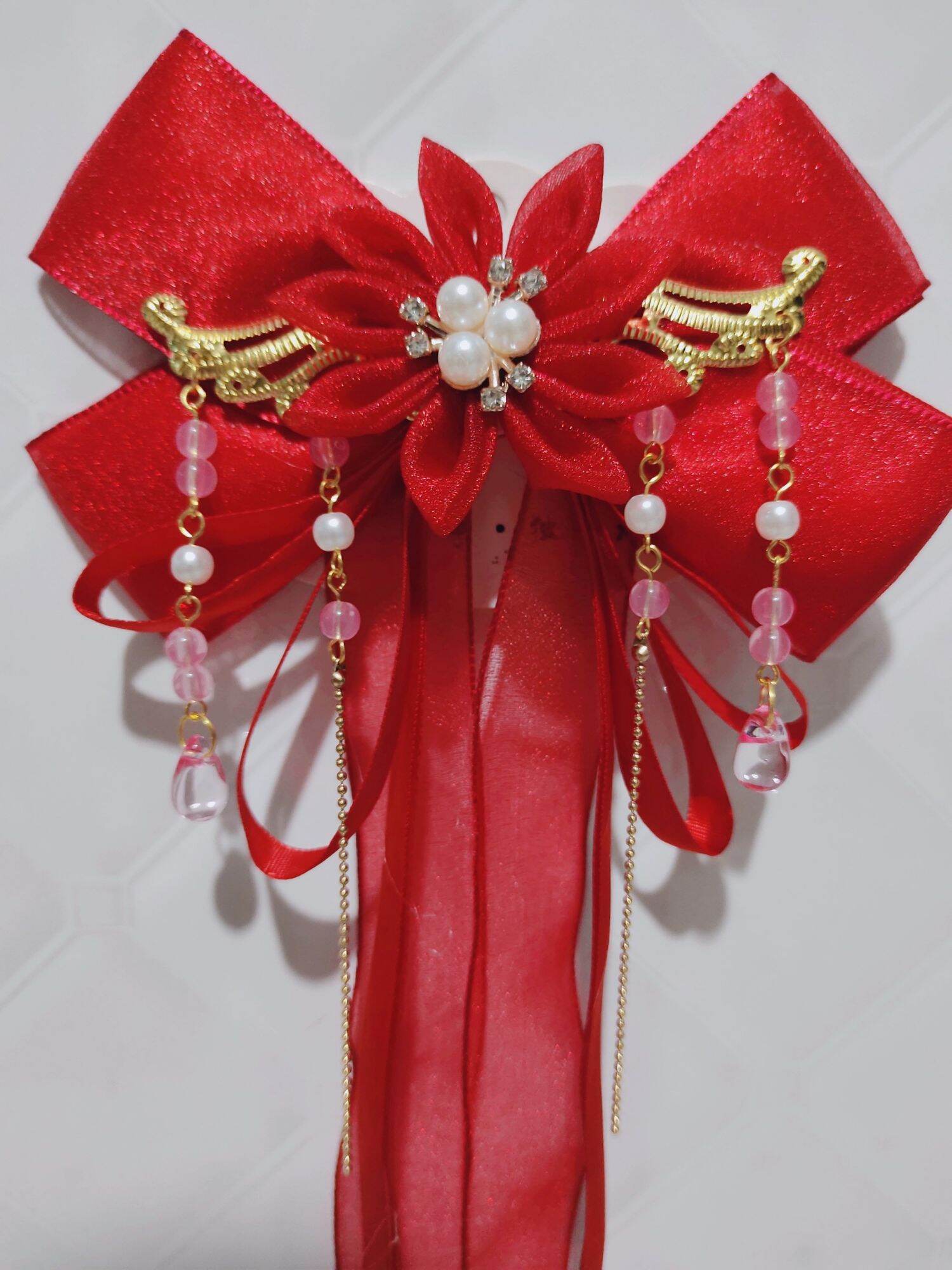 kẹp nơ phong cách cổ trang, hanfu, tiểu thư 20