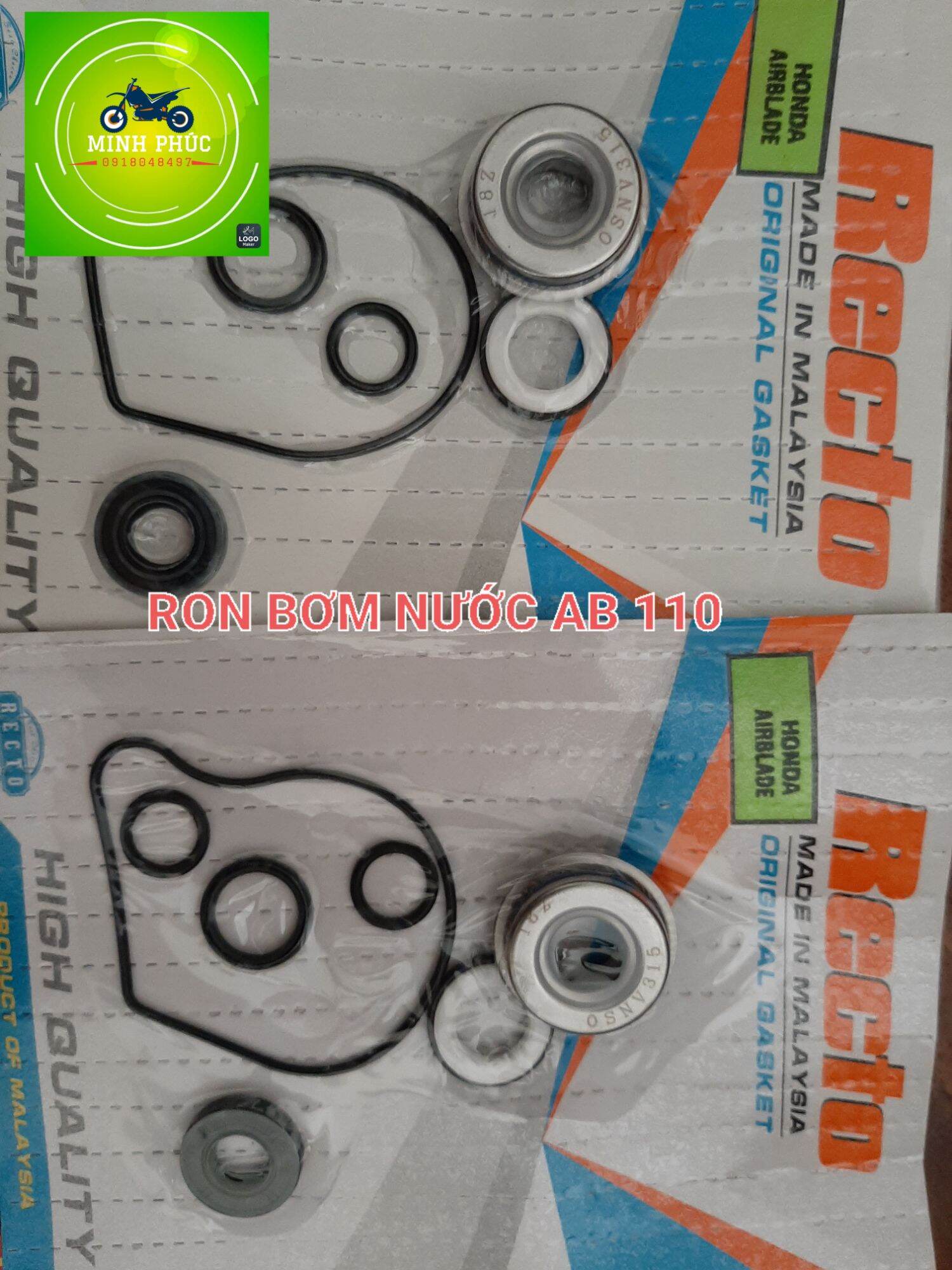 Bộ ron bơm nước honda airblade 110 hàng nhập khẩu