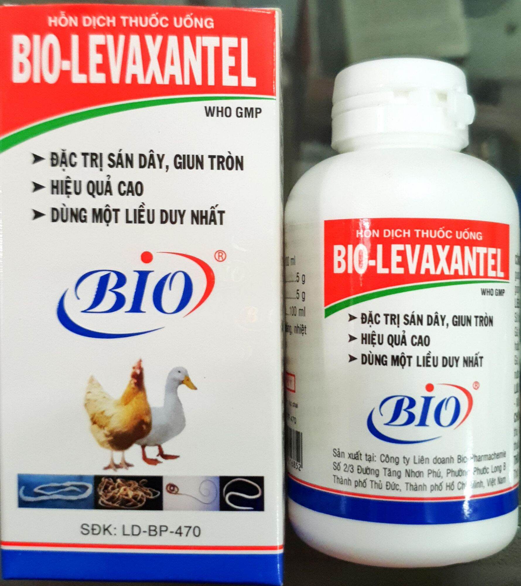 Bio Levaxantel (60ml) - Dung dịch uống xổ giun sán thế hệ mới cho gà đá. An toàn, hiệu quả và kinh tế