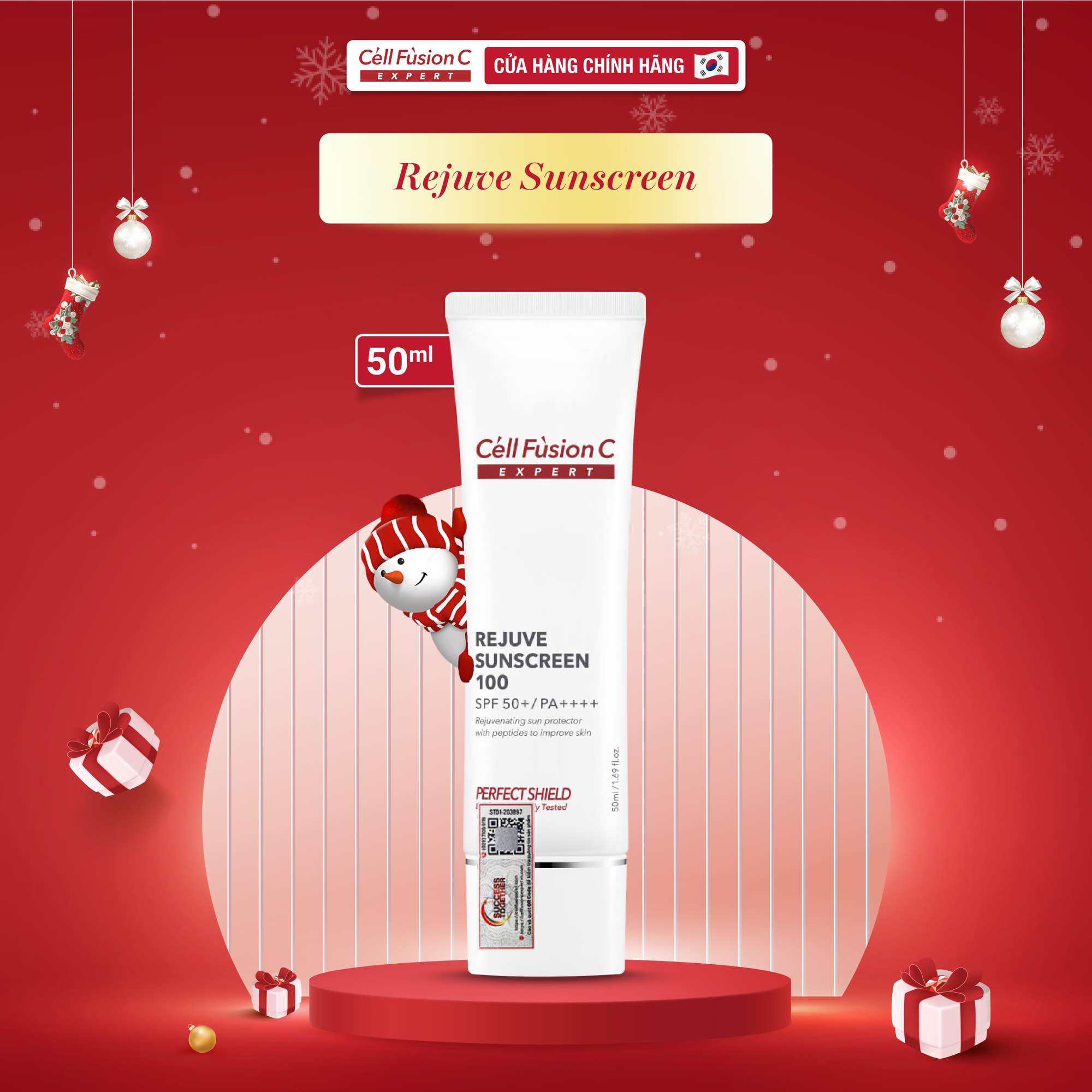 Kem Chống Nắng Bảo Vệ Tái Tạo Da Cell Fusion C Expert Rejuve Sunscreen 100 SPF50+/ PA++++ (50ml)