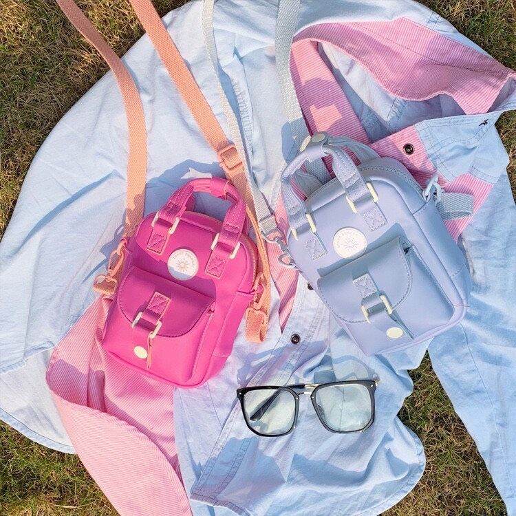 Túi đổi màu khi ra nắng Zara đeo chéo thời trang  cao cấp đổi từ màu trắng sang màu hồng và màu trắng sang màu xanh siêu đẹp CD66