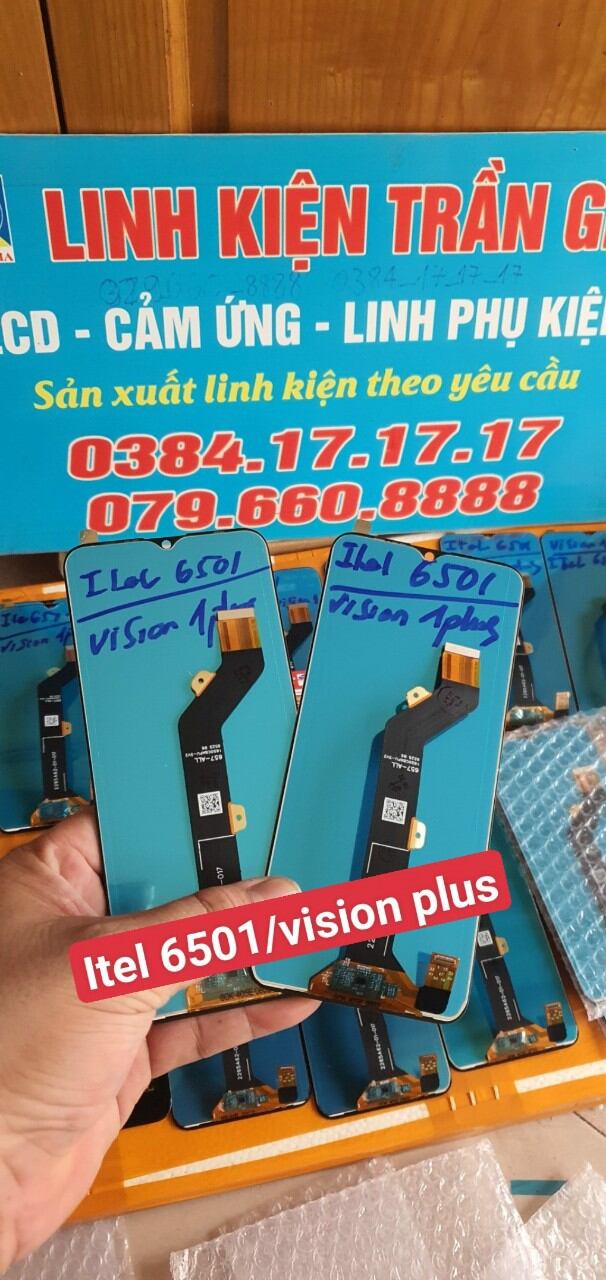Màn hình itel 6501/6502/vision 1 plus/màn hình itel vision 1 plus | l6501 cảm ứng bộ liền khung zin chính