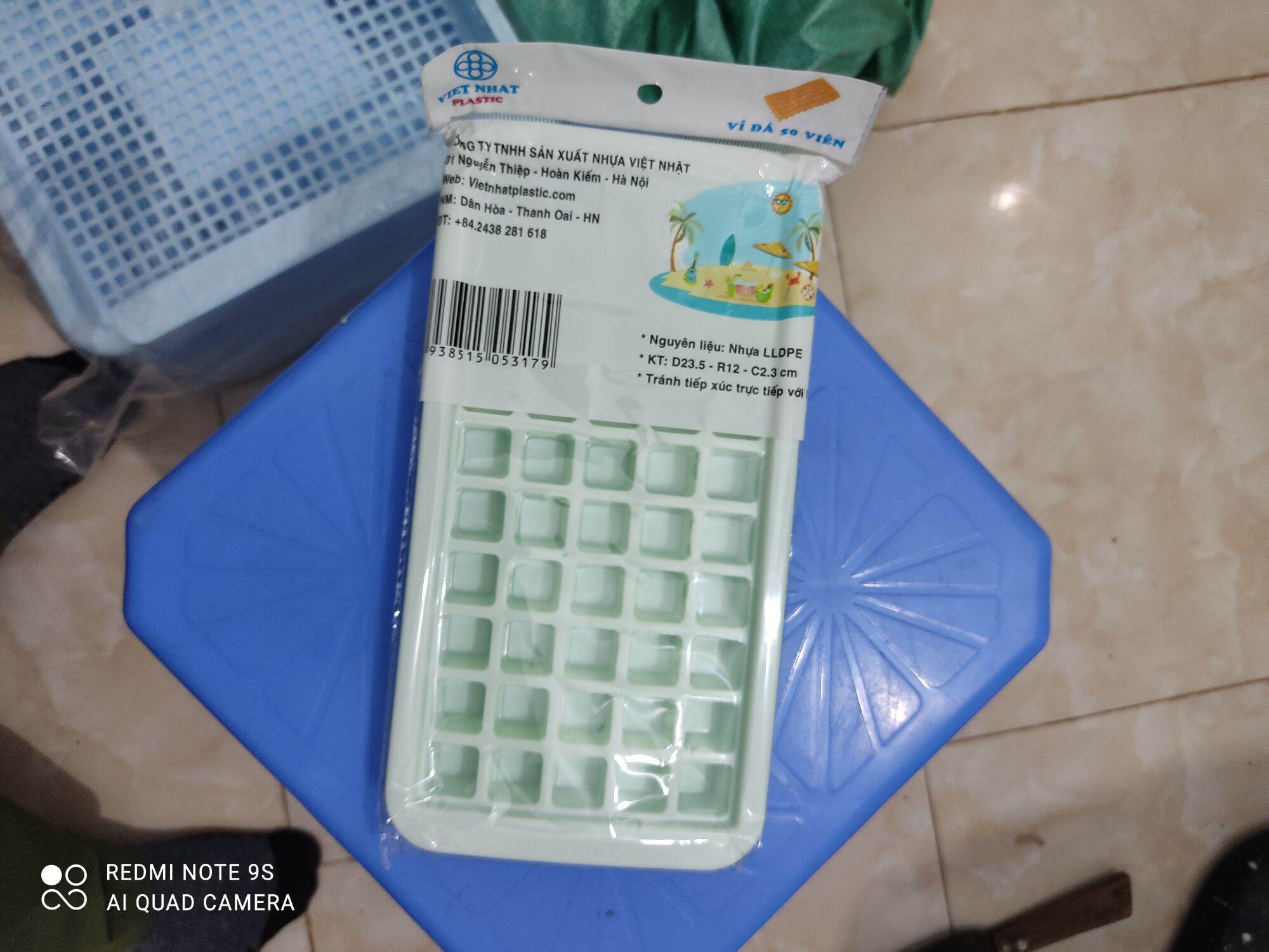 vỉ đá vuông 78 viên / khay làm đá