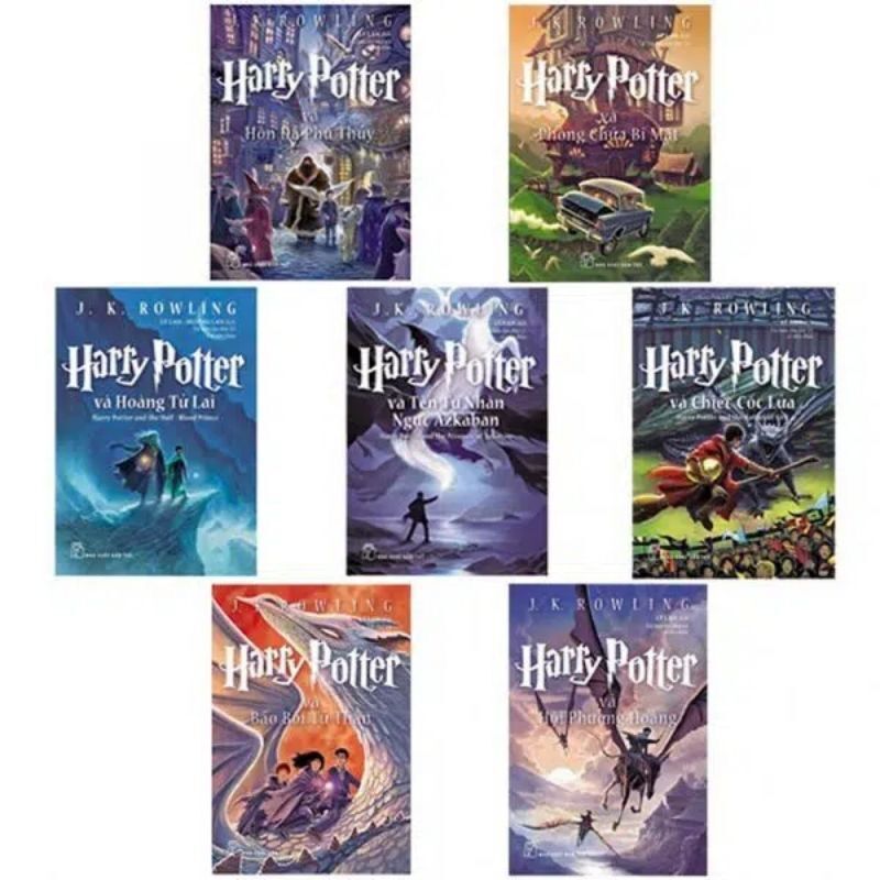 Sách - Boxset Harry Potter Hộp (Trọn Bộ 7 Cuốn) Tái bản 2023