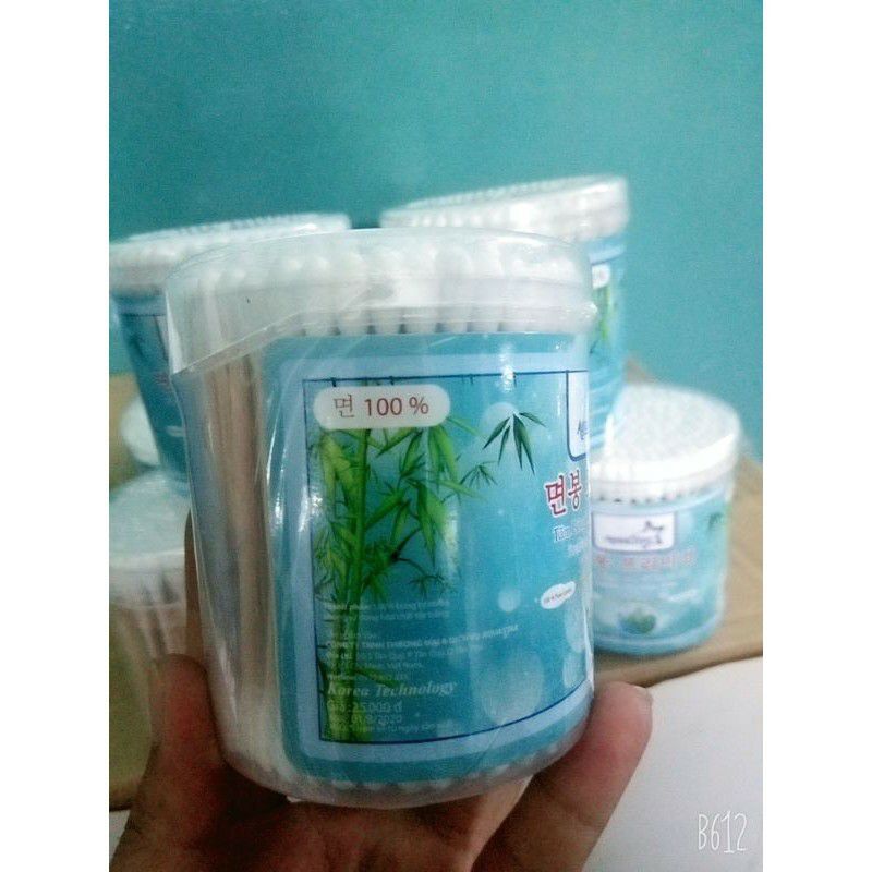 Tăm bông ráy tai thân  gỗ Aquastar( hũ/ 200 cây)