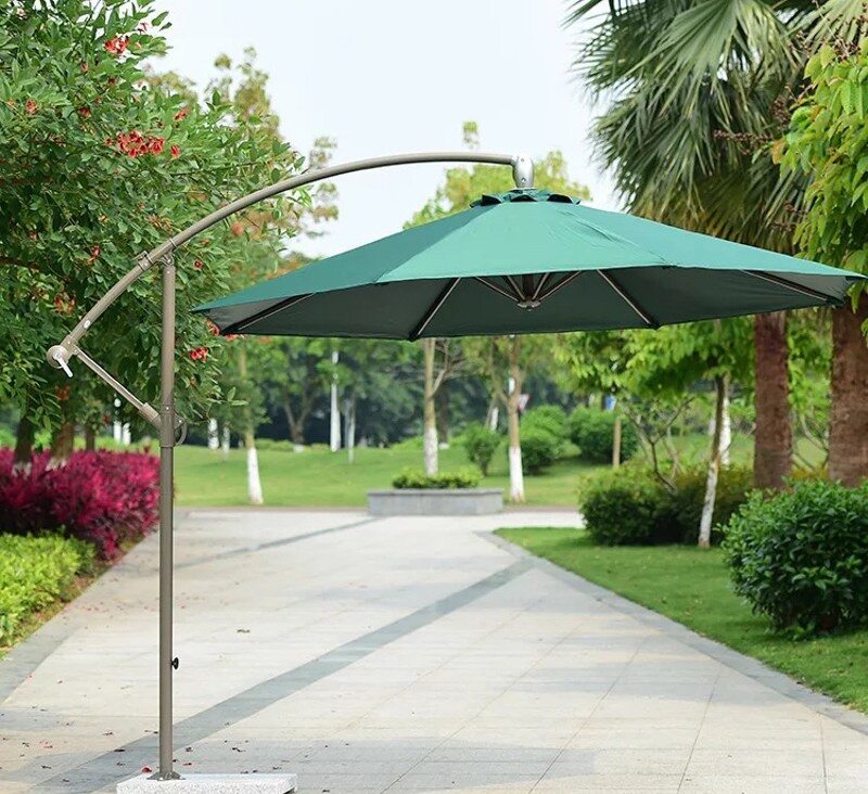vải bọc ô dù lệch tâm tròn 3m (chỉ có vải, không có khung)