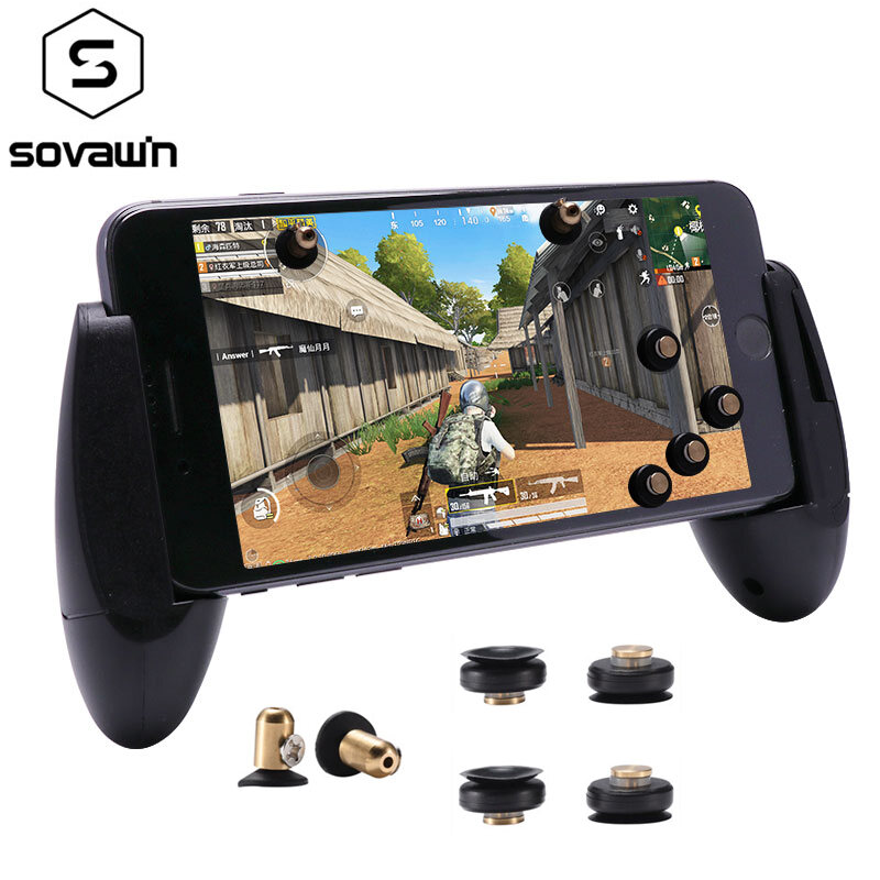 Pubg điều khiển kim loại pubg điện thoại di động kích hoạt lửa nút AIM Key Mini Gamepad Android chơi game phím điều khiển cho điện thoại l1r1 cho iPhone 7