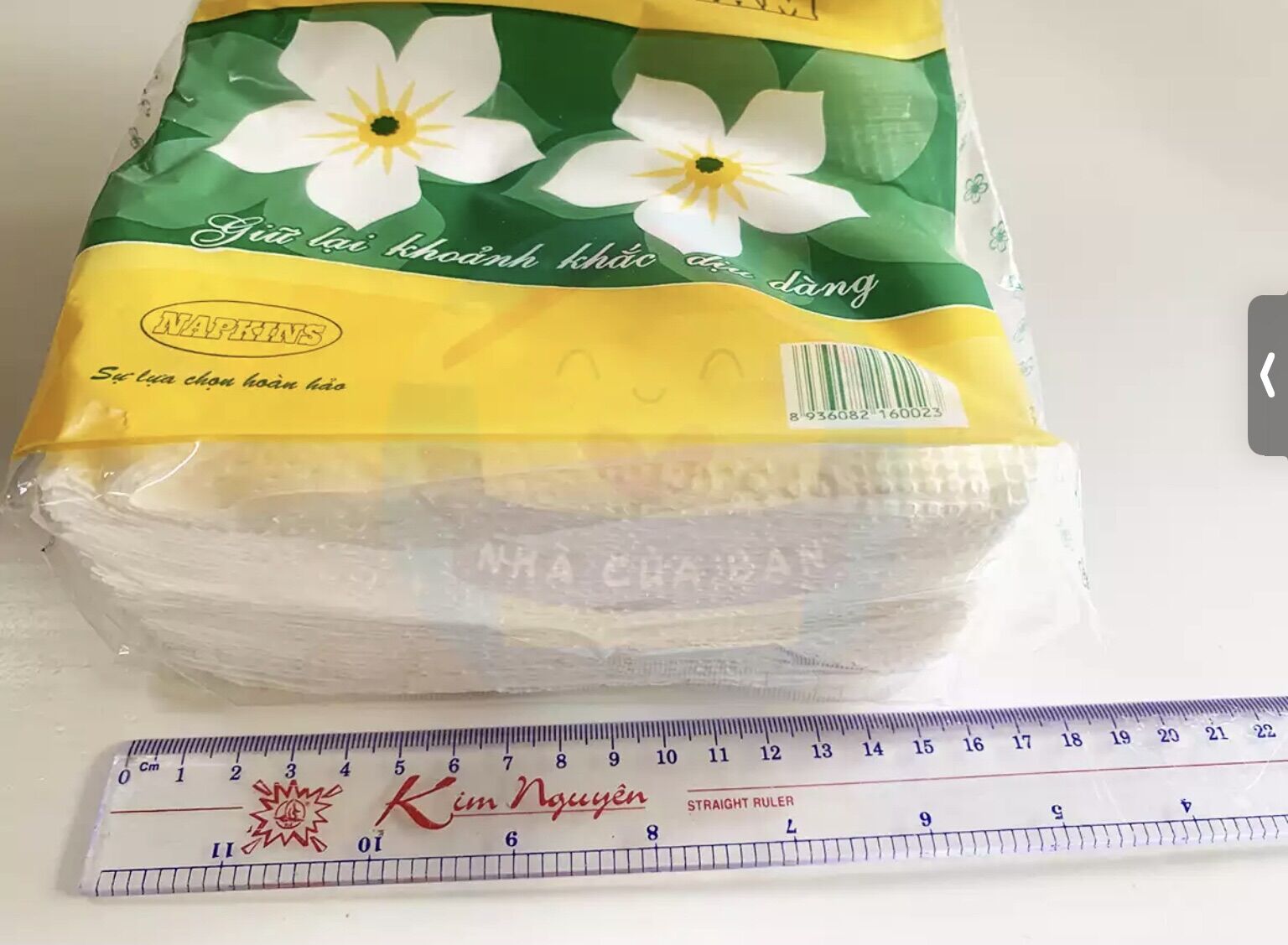 Combo 10 gói khăn giấy ăn dạng vuông Hoa Mai