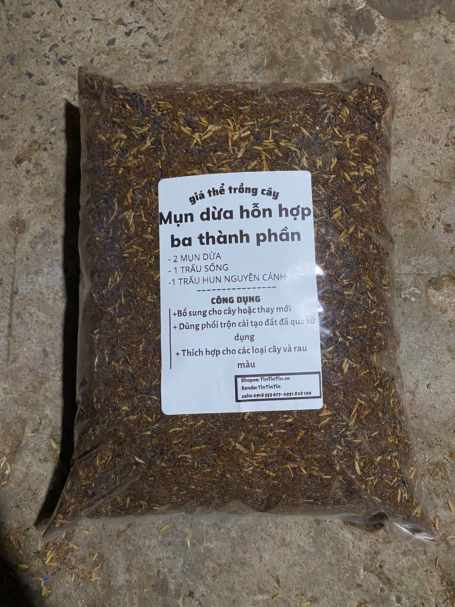 Giá thể hỗn hợp 3 Thành Phần thích hợp trồng với mọi loại cây