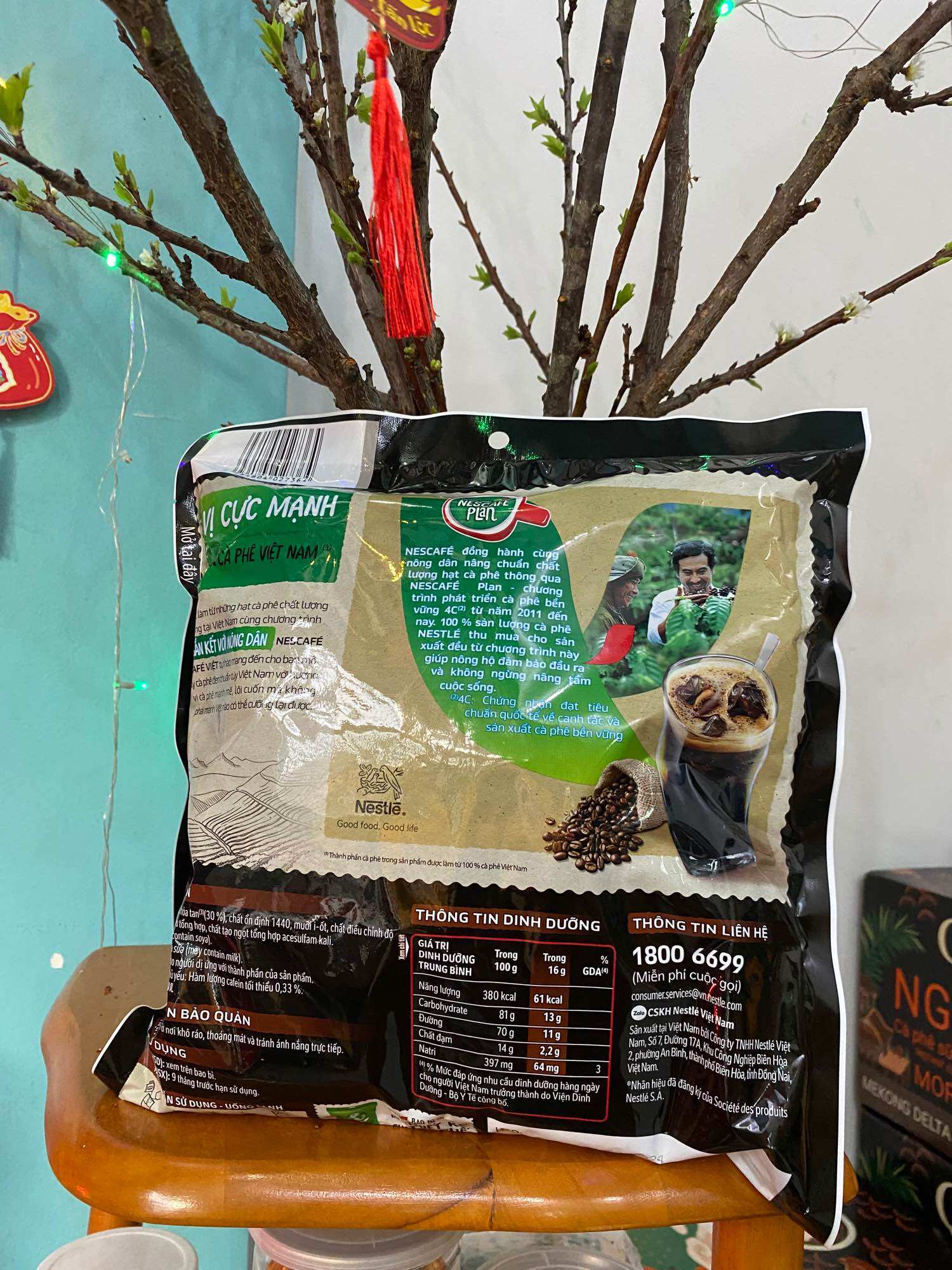Nescafe Cà phê Việt-Combo 4 bịch Cafe Việt*35 gói*16g