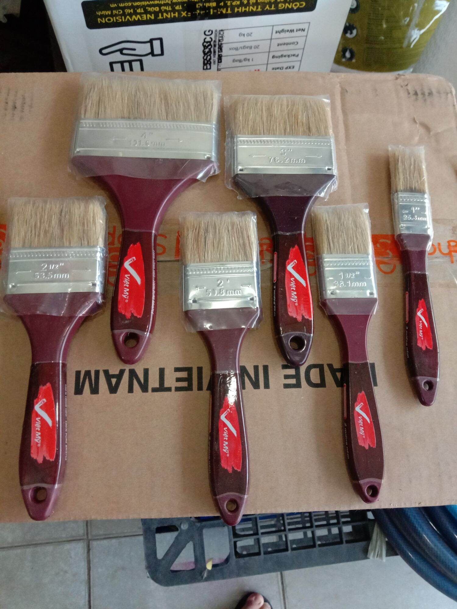 Giảm 10.000 ₫] Cọ sơn Việt Mỹ cán nâu - tháng 8/2025 - Mua Thông Minh