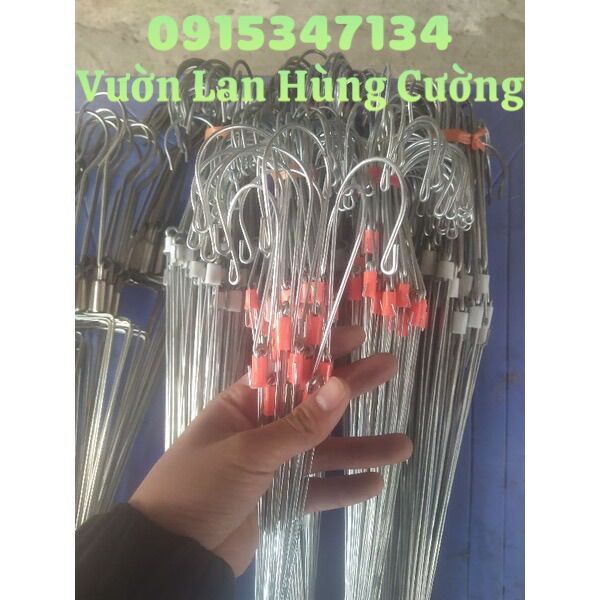 10 Móc kẽm treo chậu lan 70cm