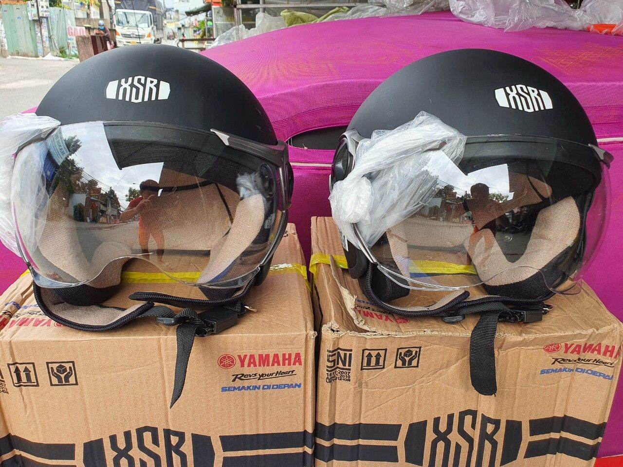 Nón YA _ MA _ HA 3/4. XSR_FAZZIO_mẫu siêu phẩm.