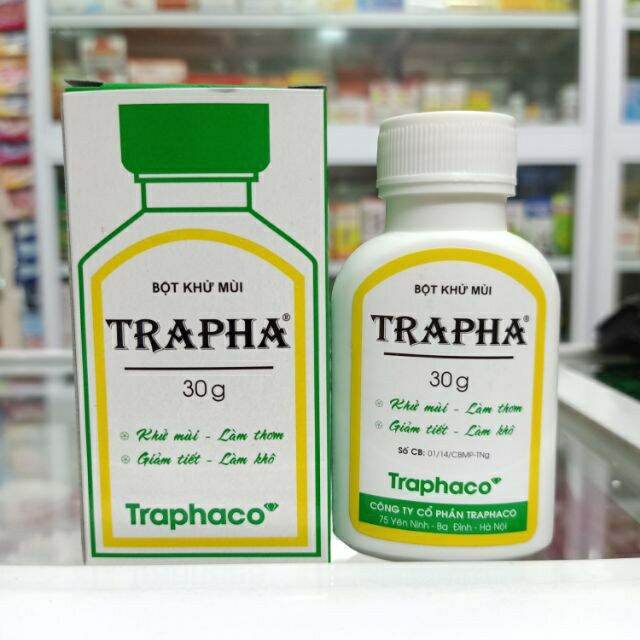 Bột khử mùi hôi chân, hôi nách TraPha