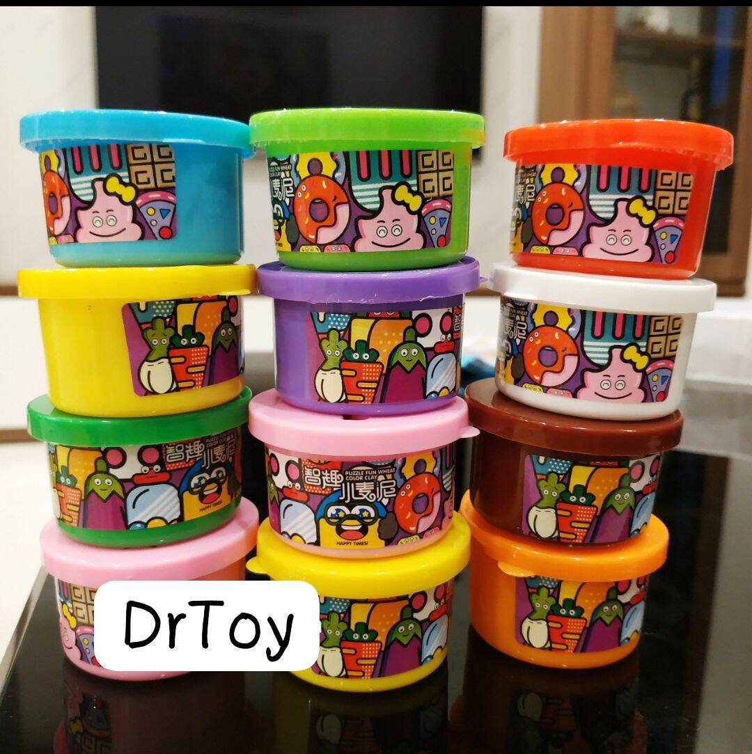 Đất nặn từ bột mì kèm khuôn- không hoá chất an toàn cho bé - DrToy