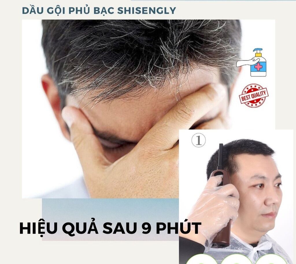 Dầu gội phủ bạc - phủ nâu SHISENGLY 200ml