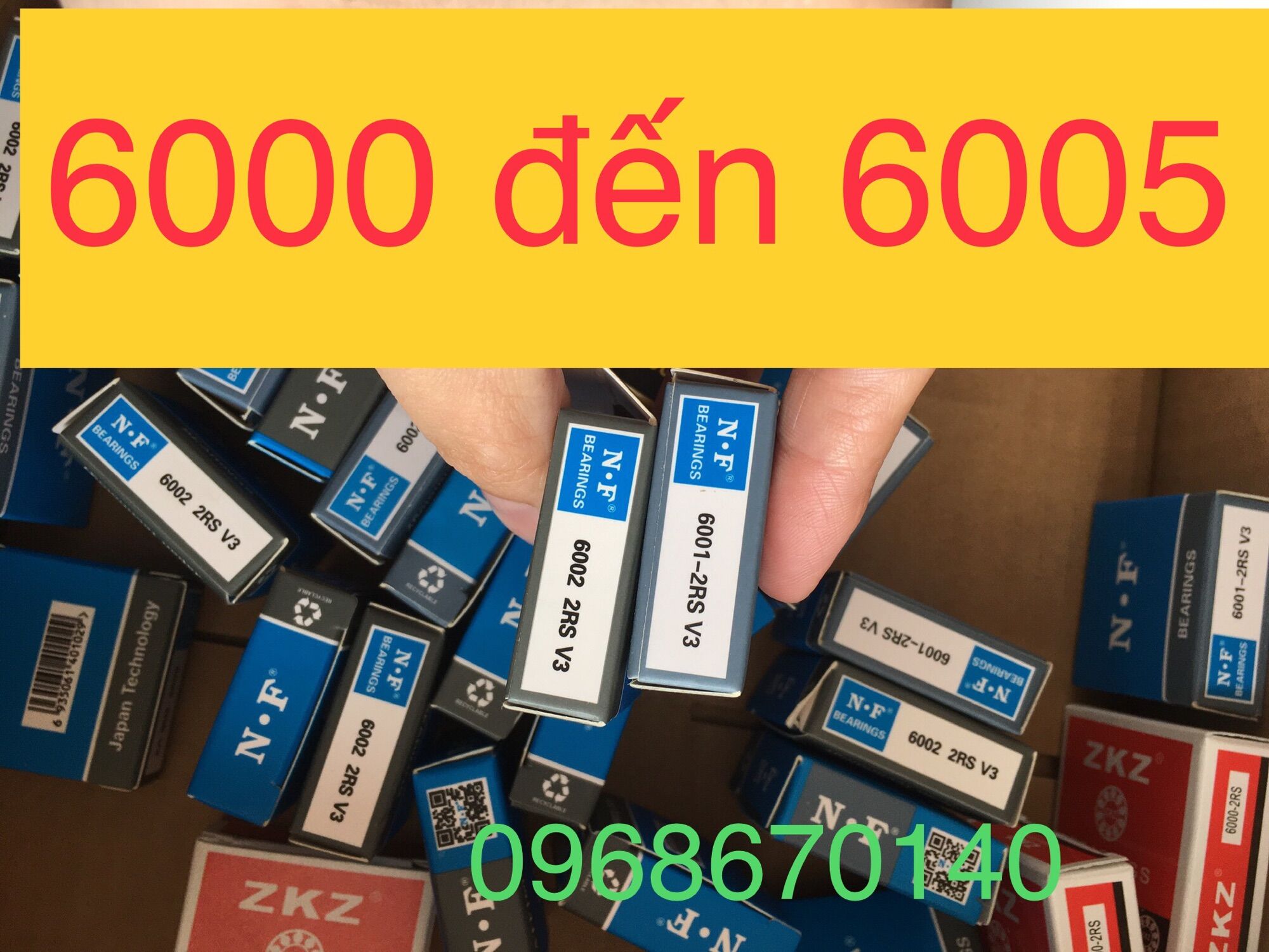 Combo 10 vòng bi 6000, 6001,6002,6003,6004,6005 các hãng