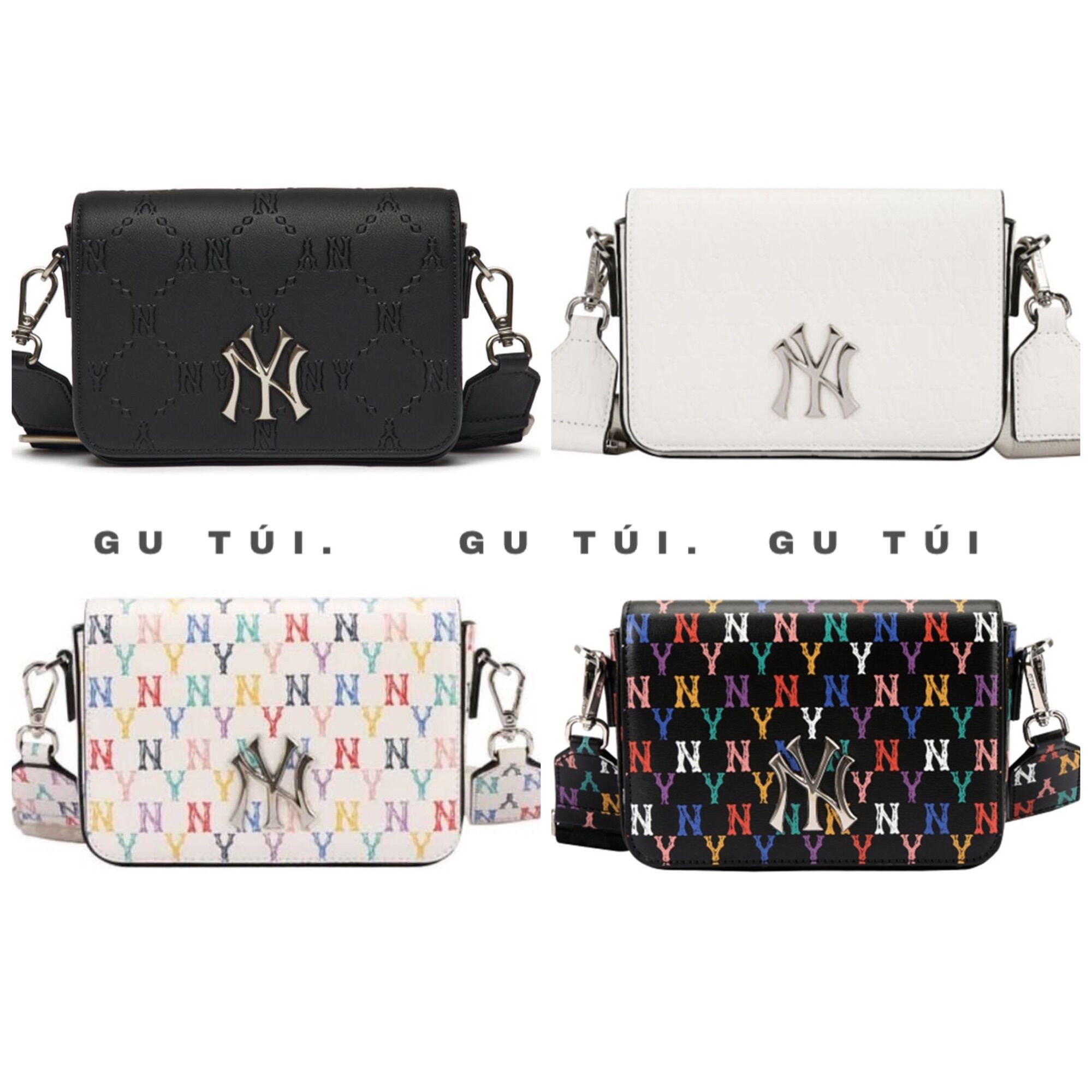 Túi MLb đeo chéo unisex monogram có tem mác hàng đẹp