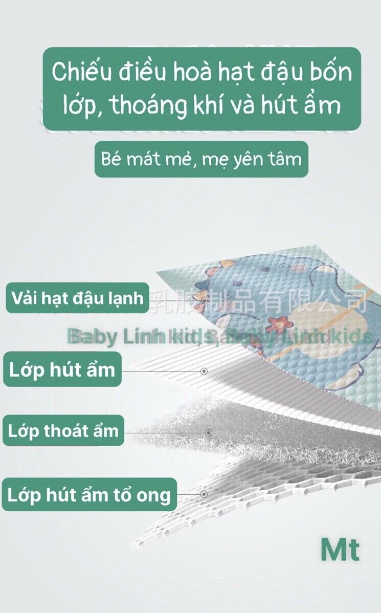 chiếu điều hòa có kèm gối cho bé