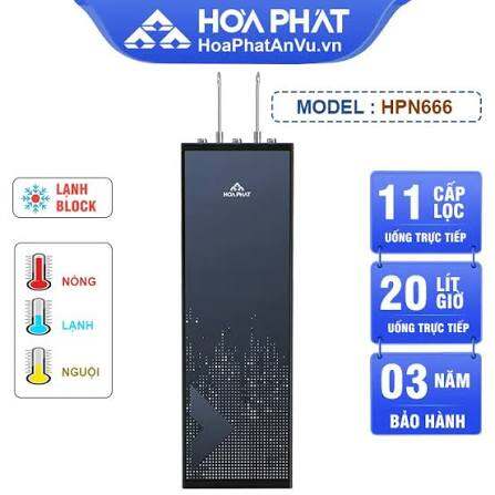 MÁY LỌC NƯỚC HOÀ PHÁT HPN666 NÓNG LẠNH NGUỘI, 11 CẤP LỌC, BẢO HÀNH 3 NĂM, CÓ HỖ TRỢ LẮP ĐẶT