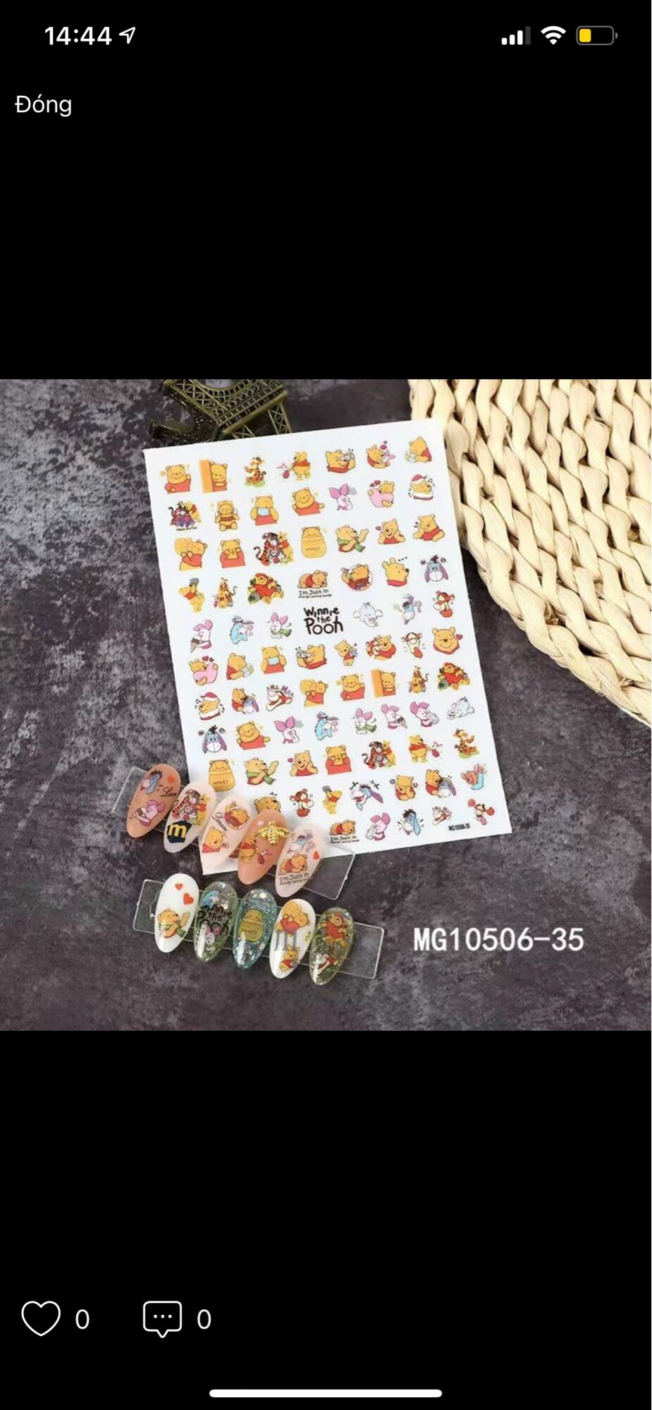 Decal sticker dán móng tay