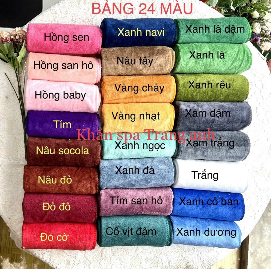 COMBO 10 KHĂN GỘI ĐẦU, QUẤN ĐẦU SPA KÍCH THƯỚC 35* 75 CM
