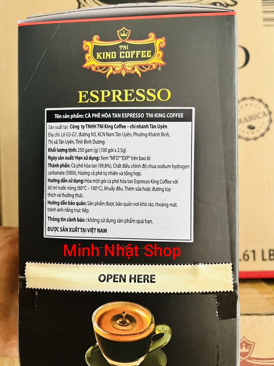 ComBo 2 Hộp Cà Phê đen TNI King Coffee Espresso 250g