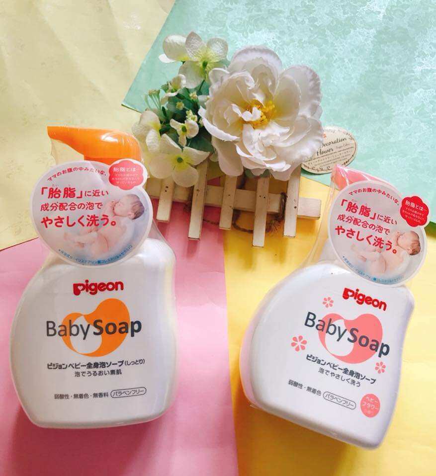 Sữa tắm Pigeon Baby Soap - Nhật Bản chai 500ml cho bé