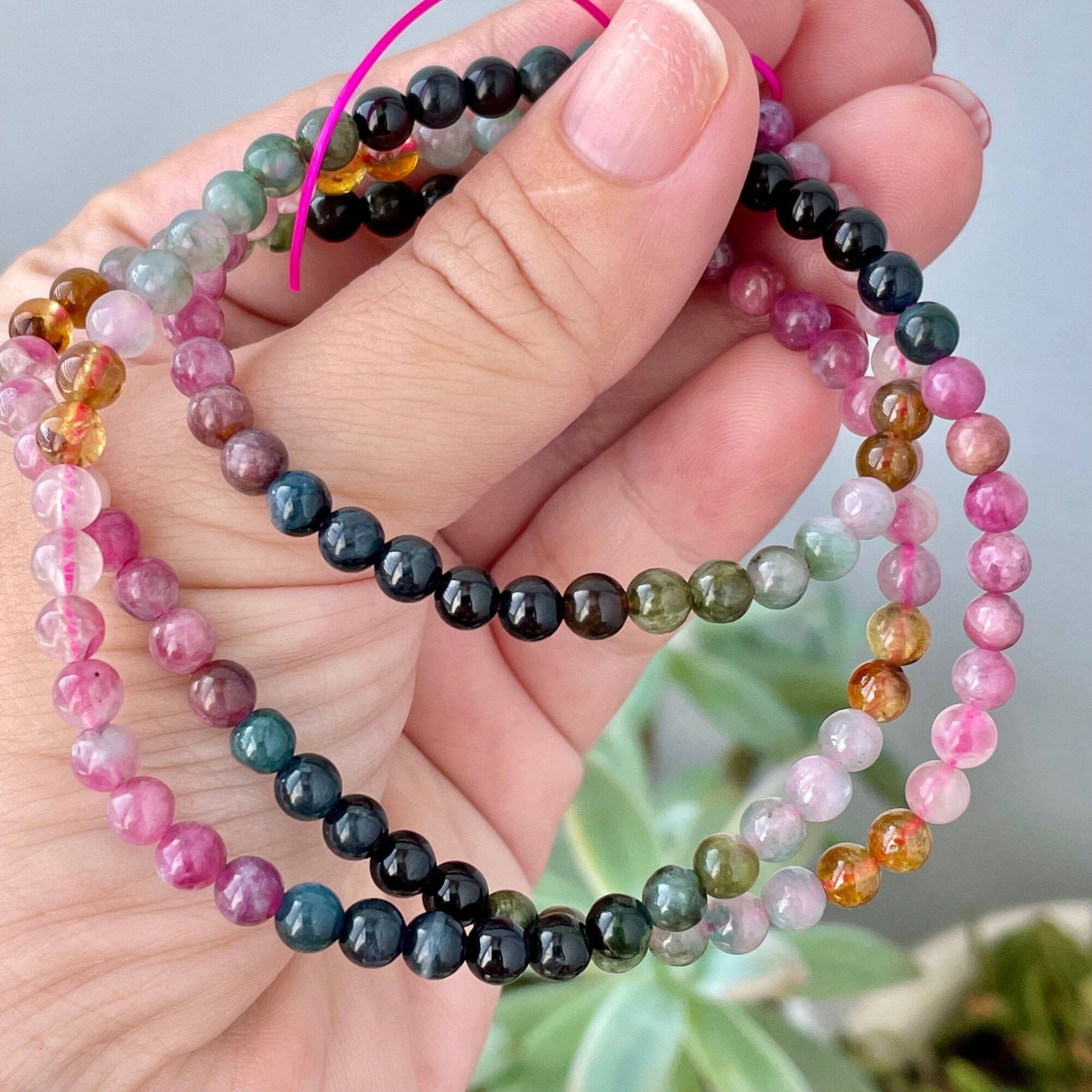 Vòng tay Tourmaline 4.5ly quấn 3