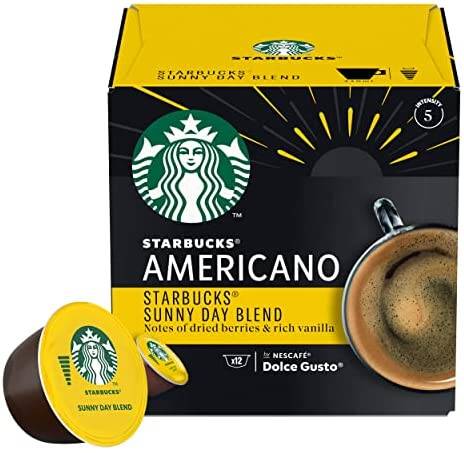 Hộp 12 viên Starbucks Americano Sunny Day Blend cho máy Dolce Gusto HSD 31